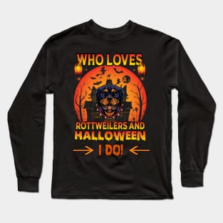 Rottweilers and Halloween Long Sleeve T-Shirt